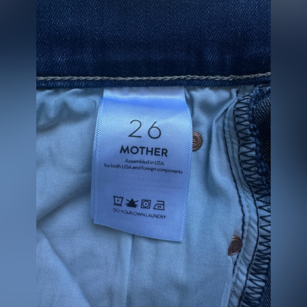 Mother Denim Hw Rascal Ankle Snippet Size 26 - image 4